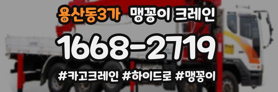 용산동3가 맹꽁이 크레인