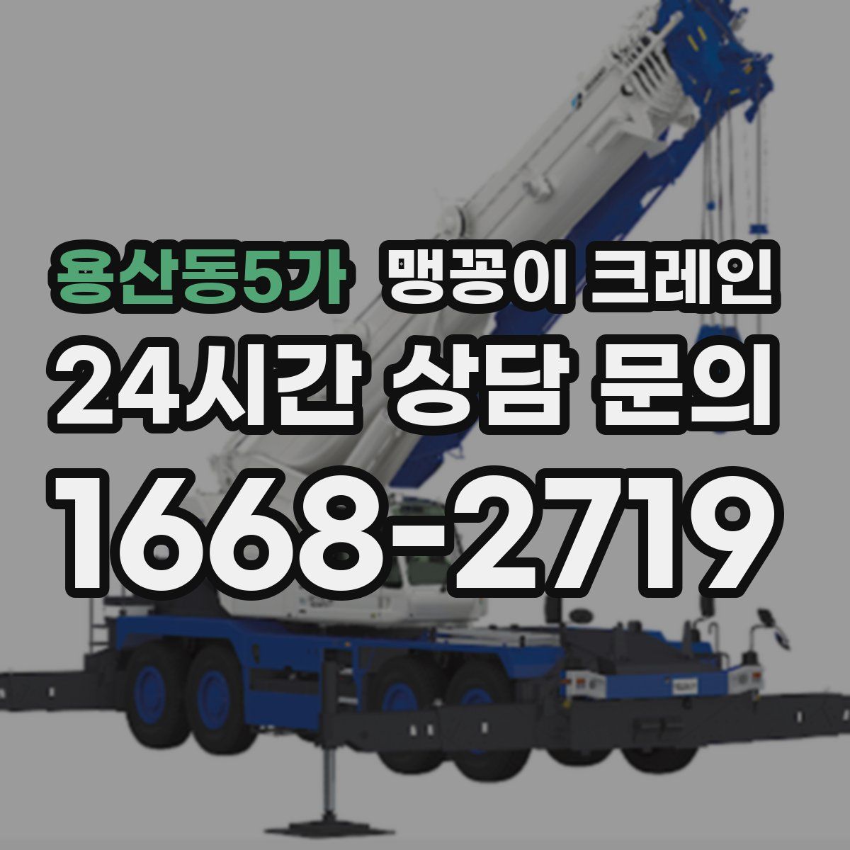 용산동5가 맹꽁이 크레인