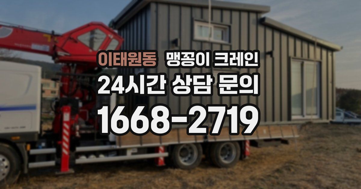 이태원동 맹꽁이 크레인
