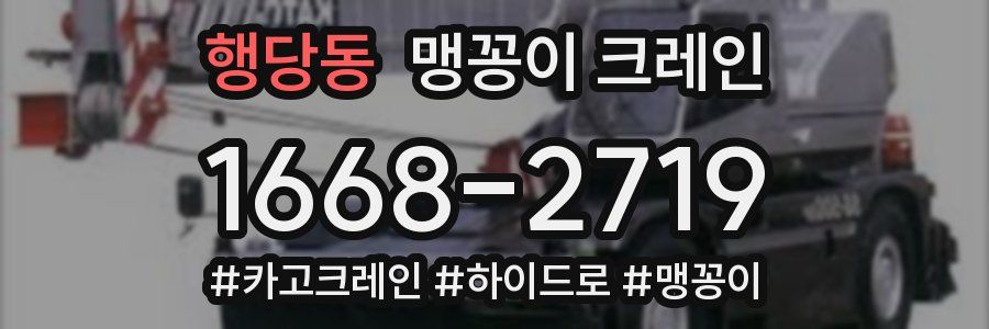 행당동 맹꽁이 크레인