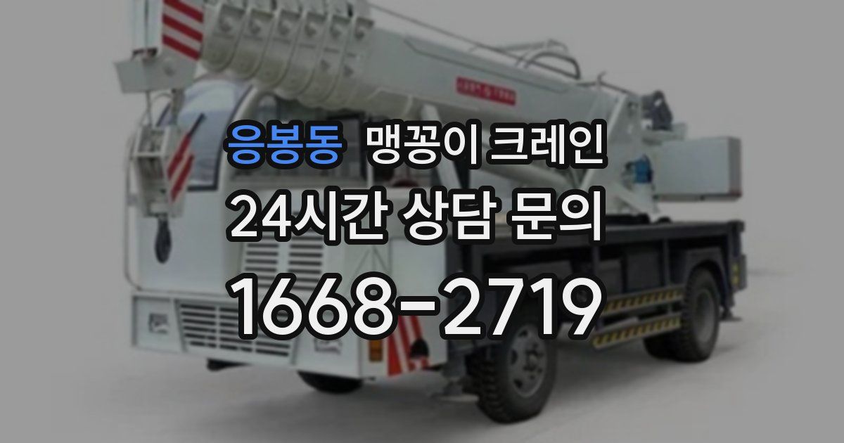 응봉동 맹꽁이 크레인
