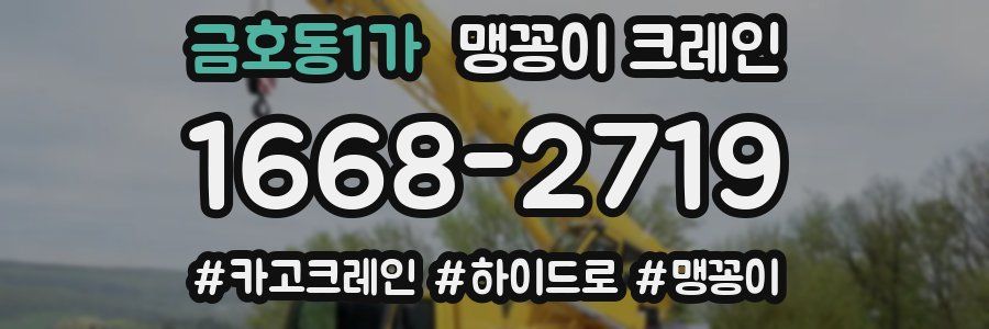 금호동1가 맹꽁이 크레인