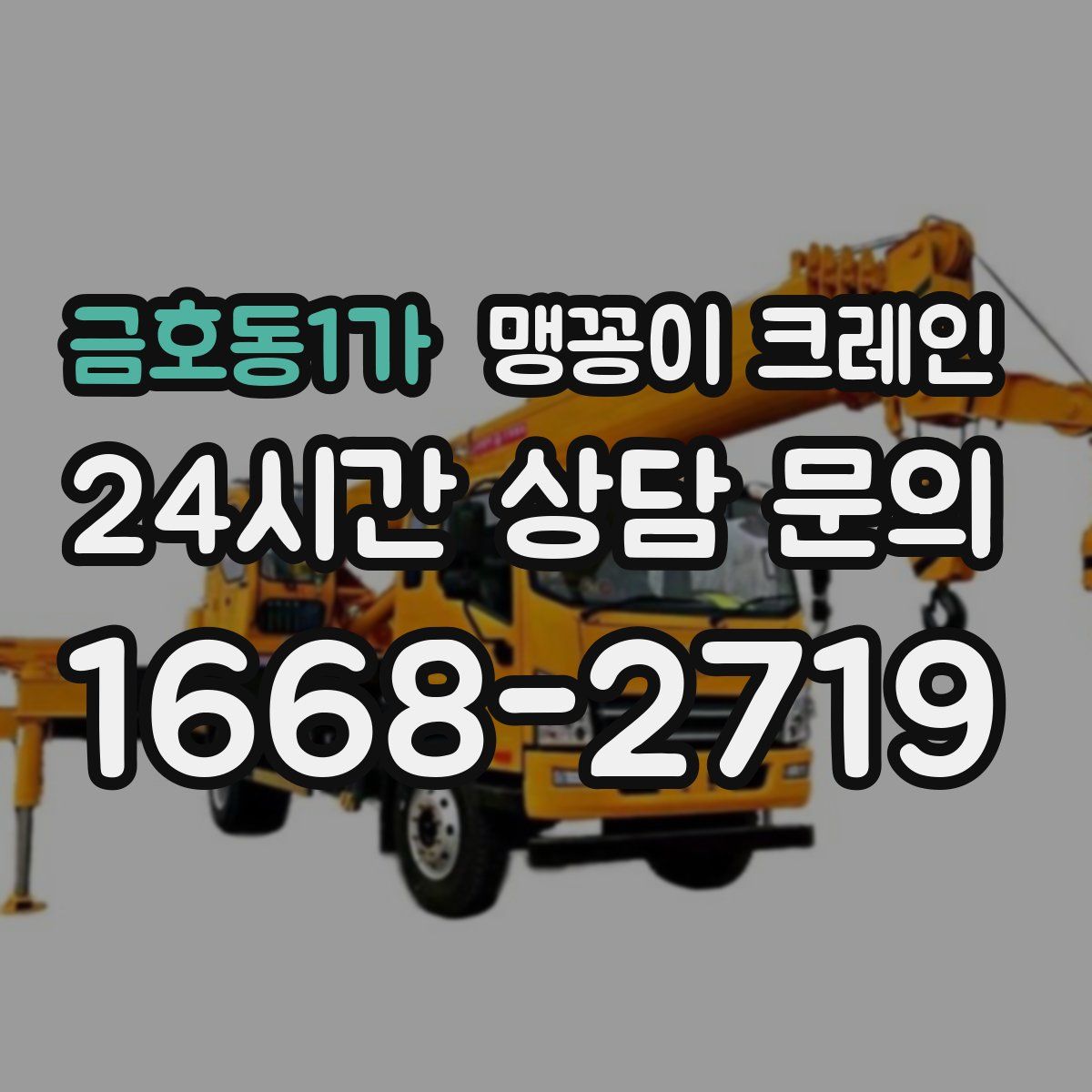 금호동1가 맹꽁이 크레인