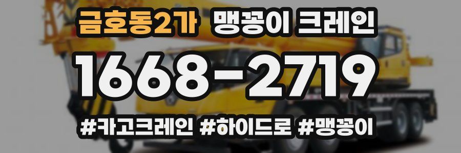 금호동2가 맹꽁이 크레인