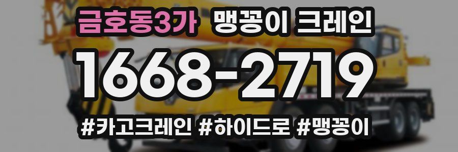 금호동3가 맹꽁이 크레인