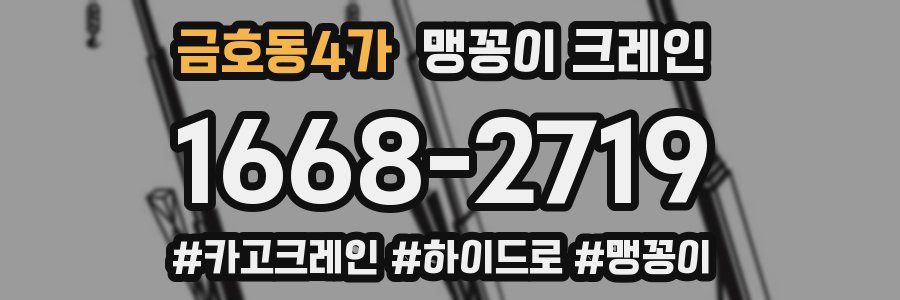 금호동4가 맹꽁이 크레인
