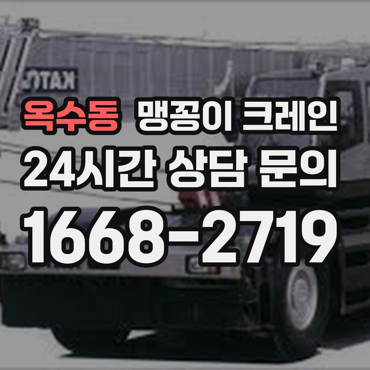 옥수동 맹꽁이 크레인