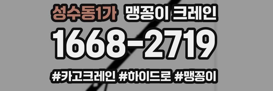성수동1가 맹꽁이 크레인