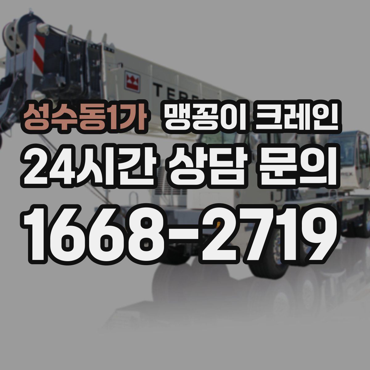 성수동1가 맹꽁이 크레인