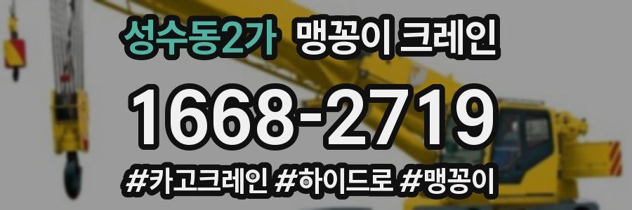 성수동2가 맹꽁이 크레인