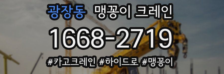 광장동 맹꽁이 크레인