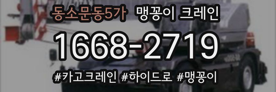 동소문동5가 맹꽁이 크레인