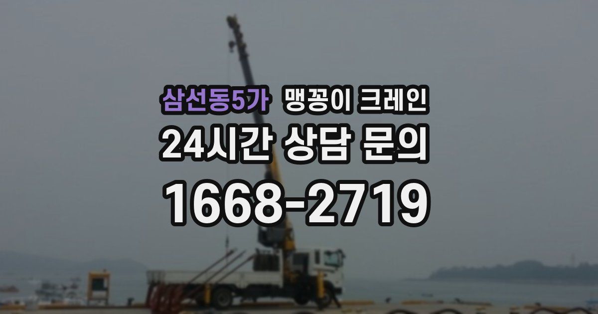 삼선동5가 맹꽁이 크레인