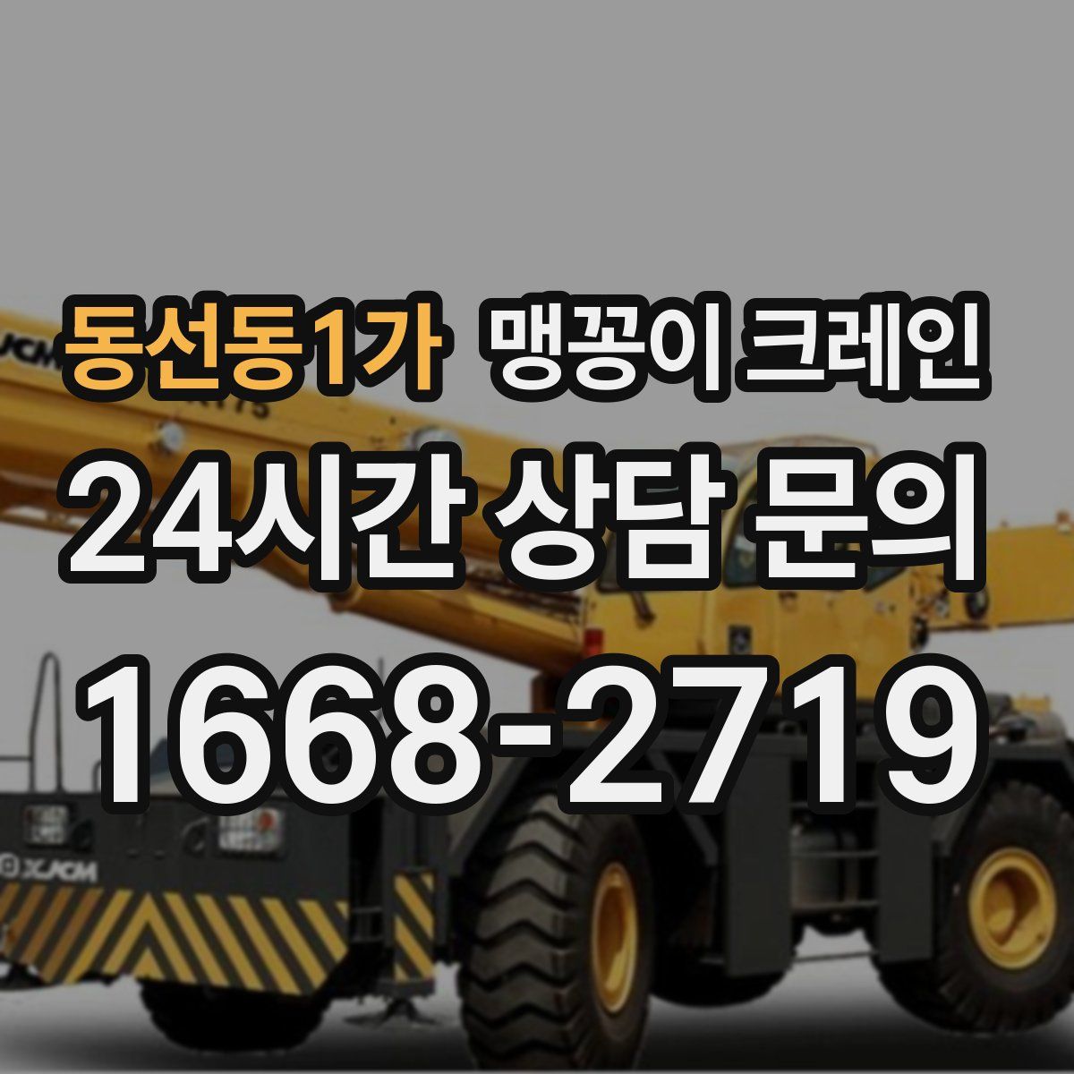 동선동1가 맹꽁이 크레인
