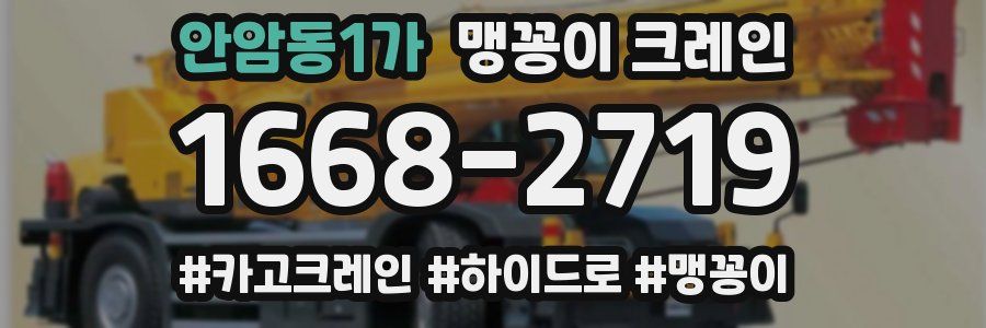 안암동1가 맹꽁이 크레인