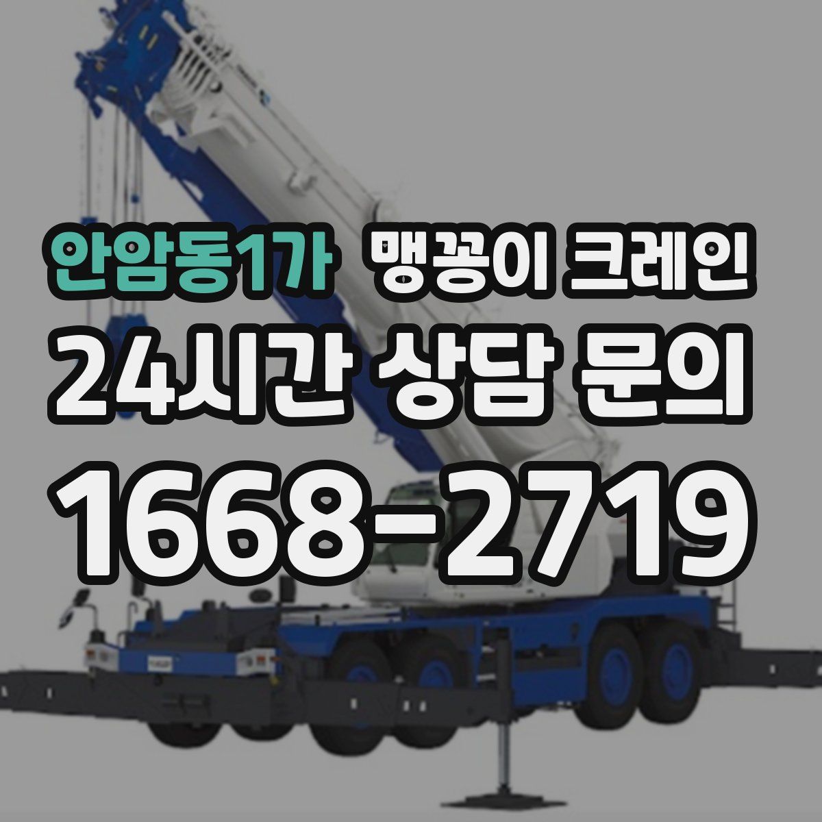 안암동1가 맹꽁이 크레인