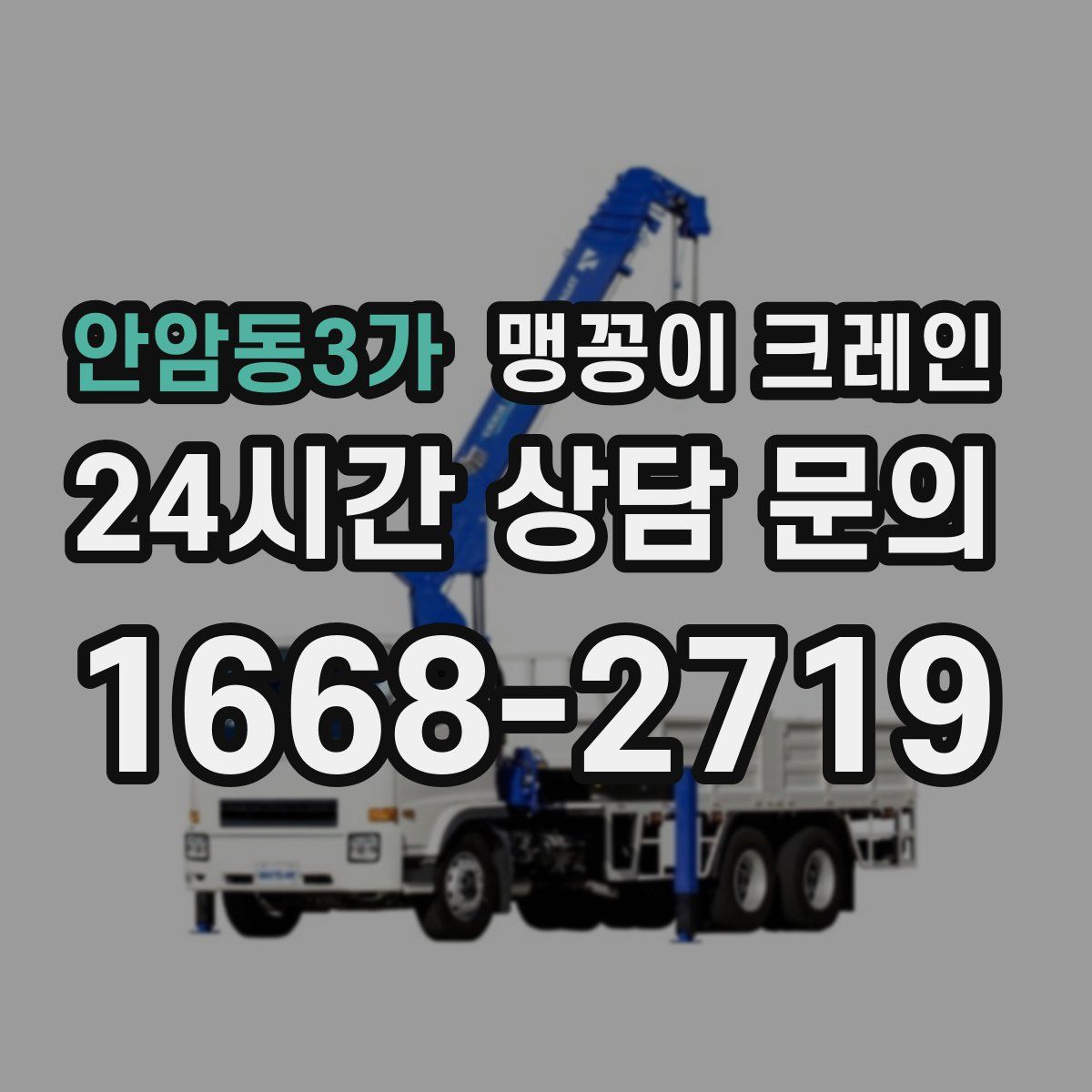 안암동3가 맹꽁이 크레인