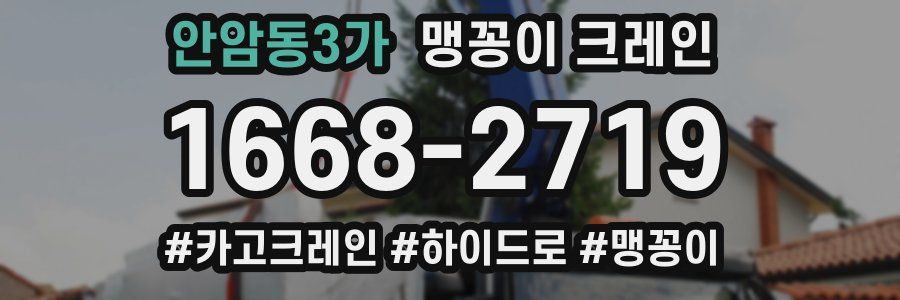 안암동3가 맹꽁이 크레인
