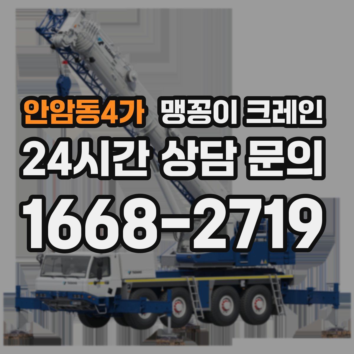 안암동4가 맹꽁이 크레인