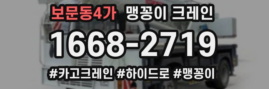 보문동4가 맹꽁이 크레인