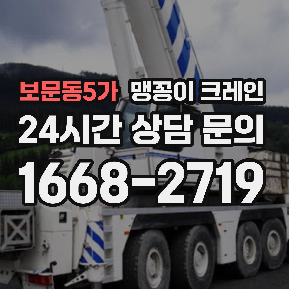 보문동5가 맹꽁이 크레인