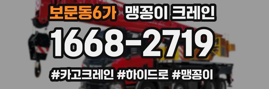 보문동6가 맹꽁이 크레인