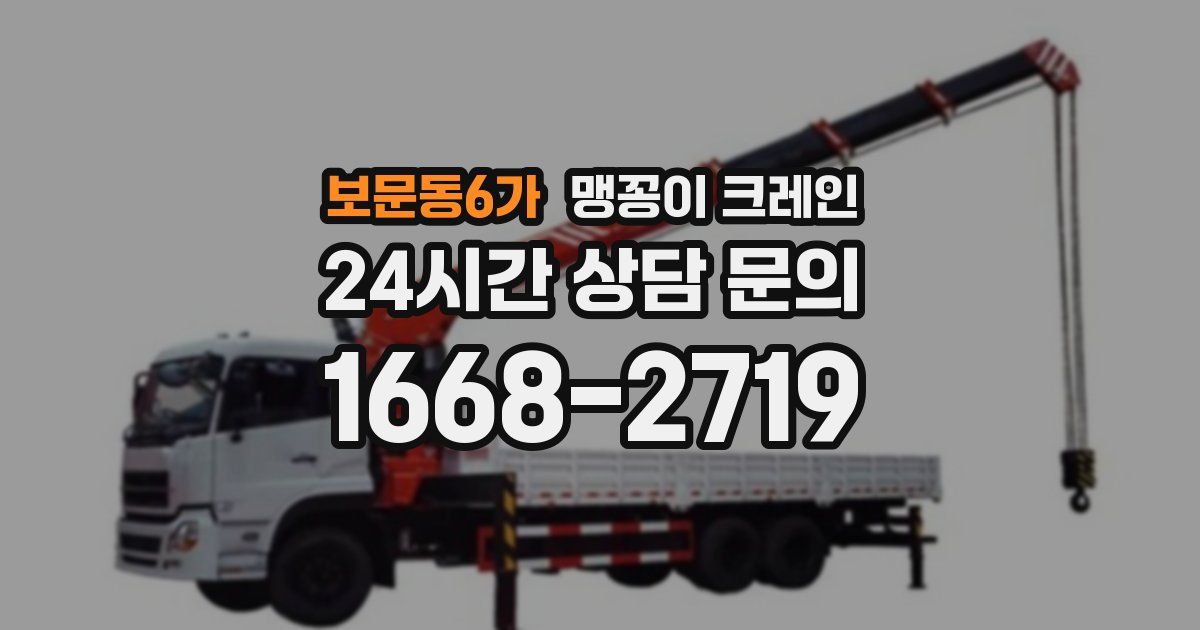 보문동6가 맹꽁이 크레인