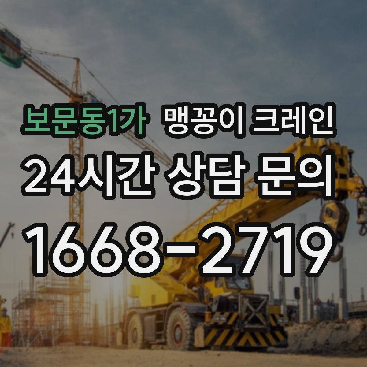 보문동1가 맹꽁이 크레인
