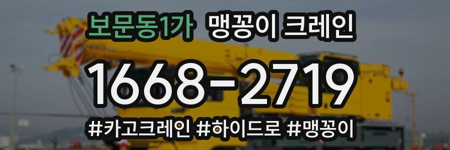 보문동1가 맹꽁이 크레인