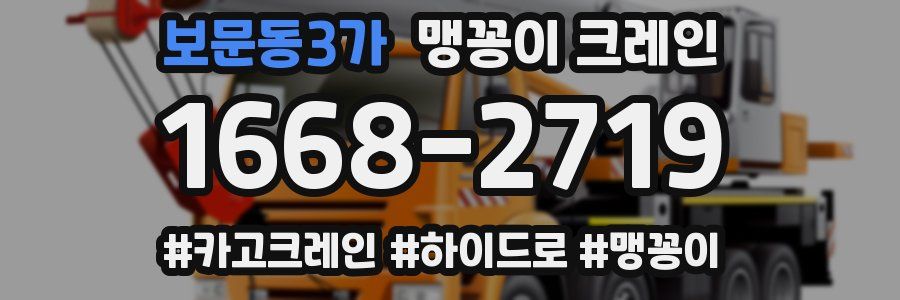 보문동3가 맹꽁이 크레인