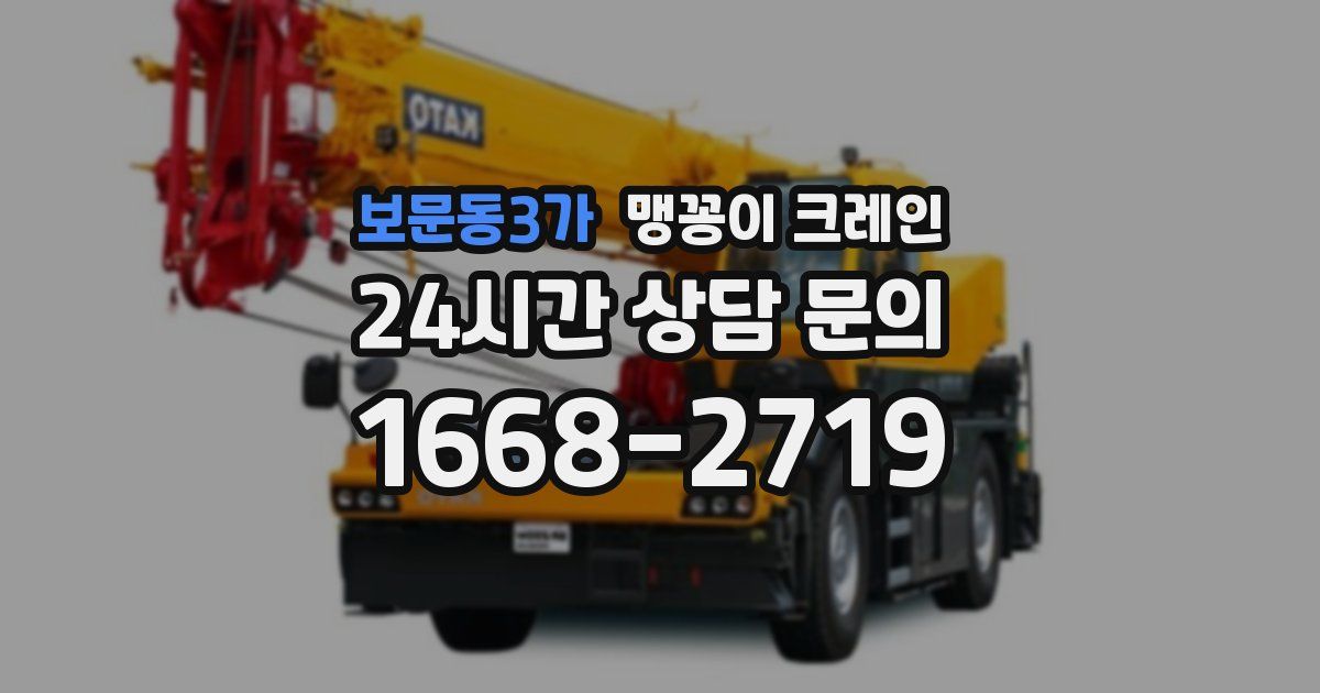 보문동3가 맹꽁이 크레인