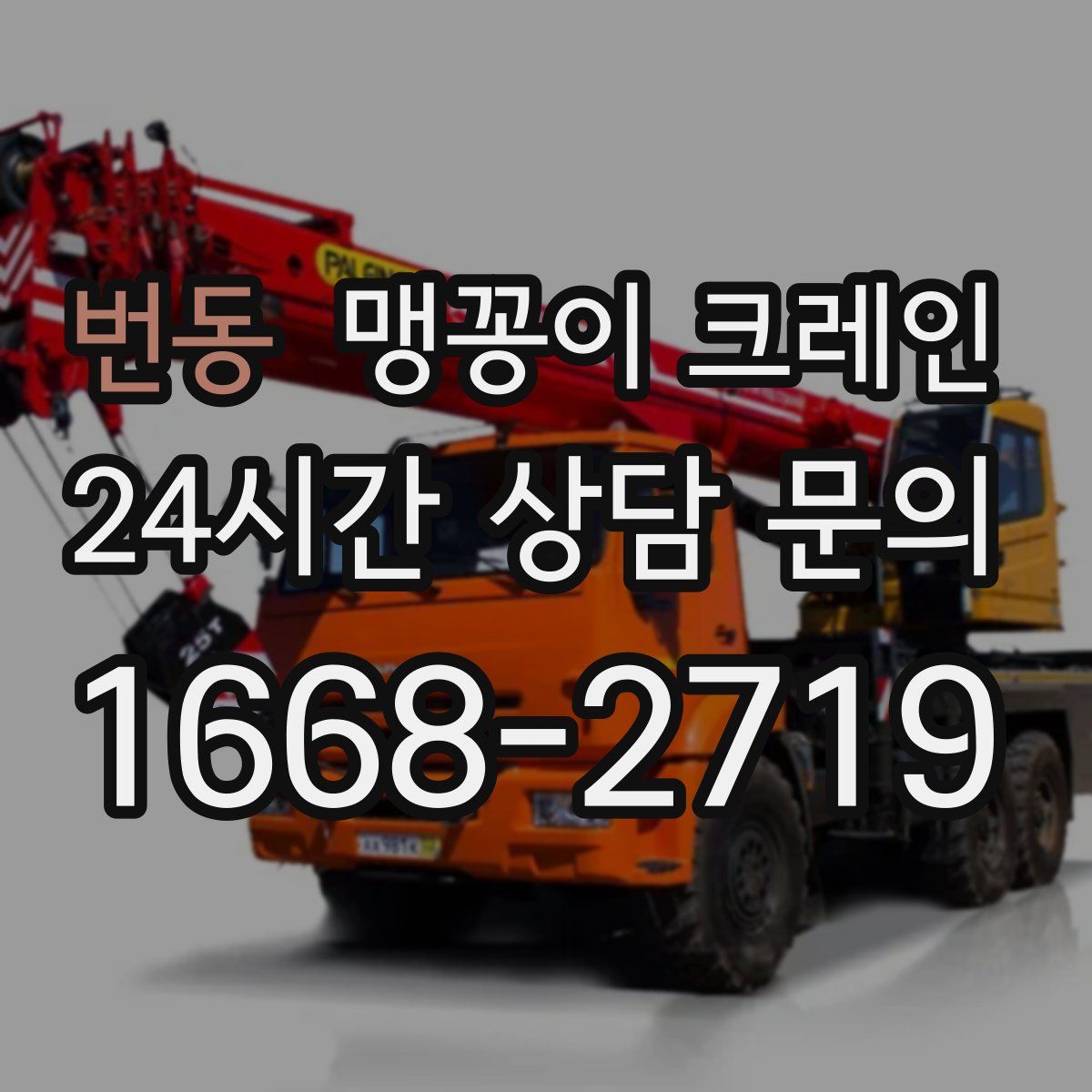 번동 맹꽁이 크레인