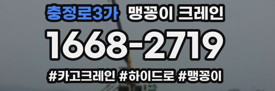 충정로3가 맹꽁이 크레인