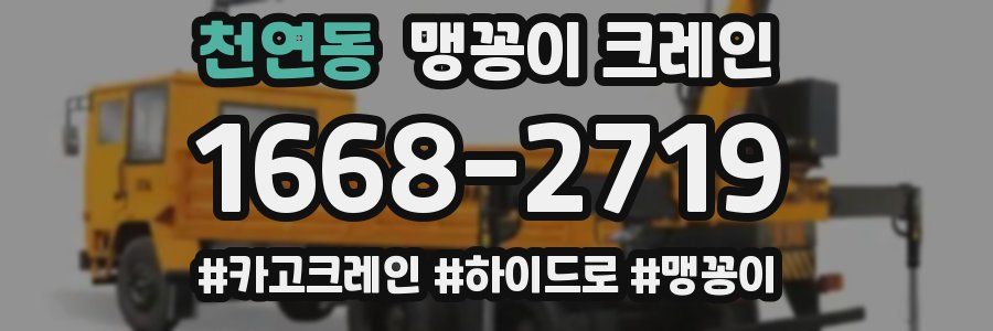 천연동 맹꽁이 크레인