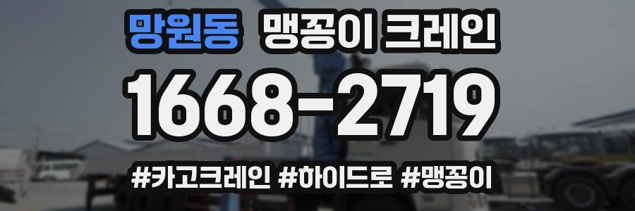 망원동 맹꽁이 크레인