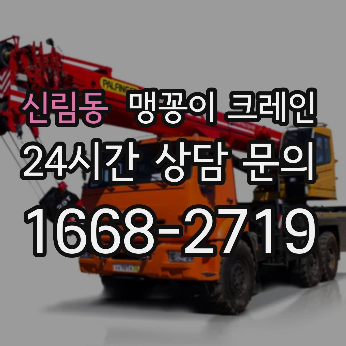 신림동 맹꽁이 크레인