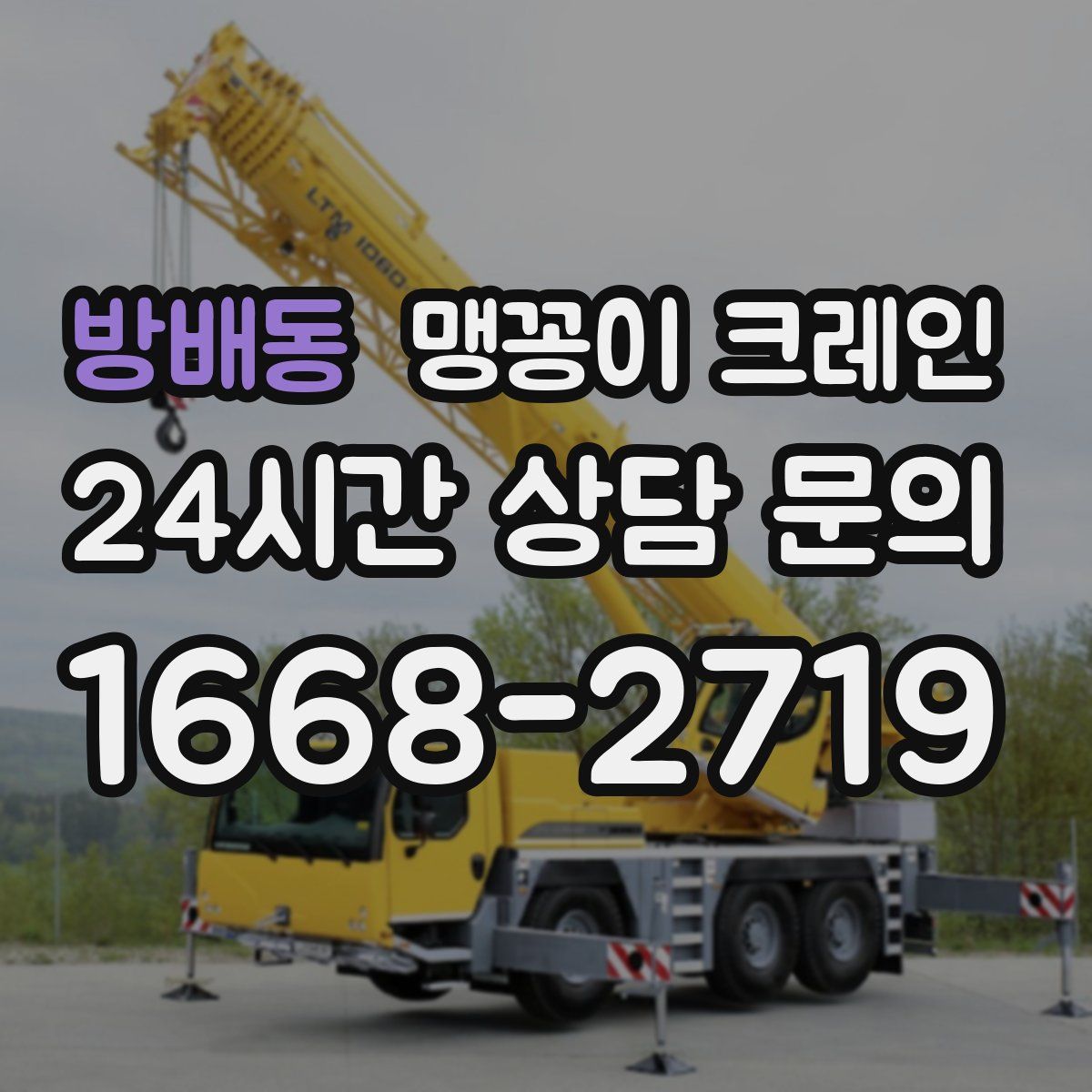 방배동 맹꽁이 크레인