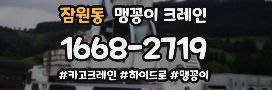 잠원동 맹꽁이 크레인
