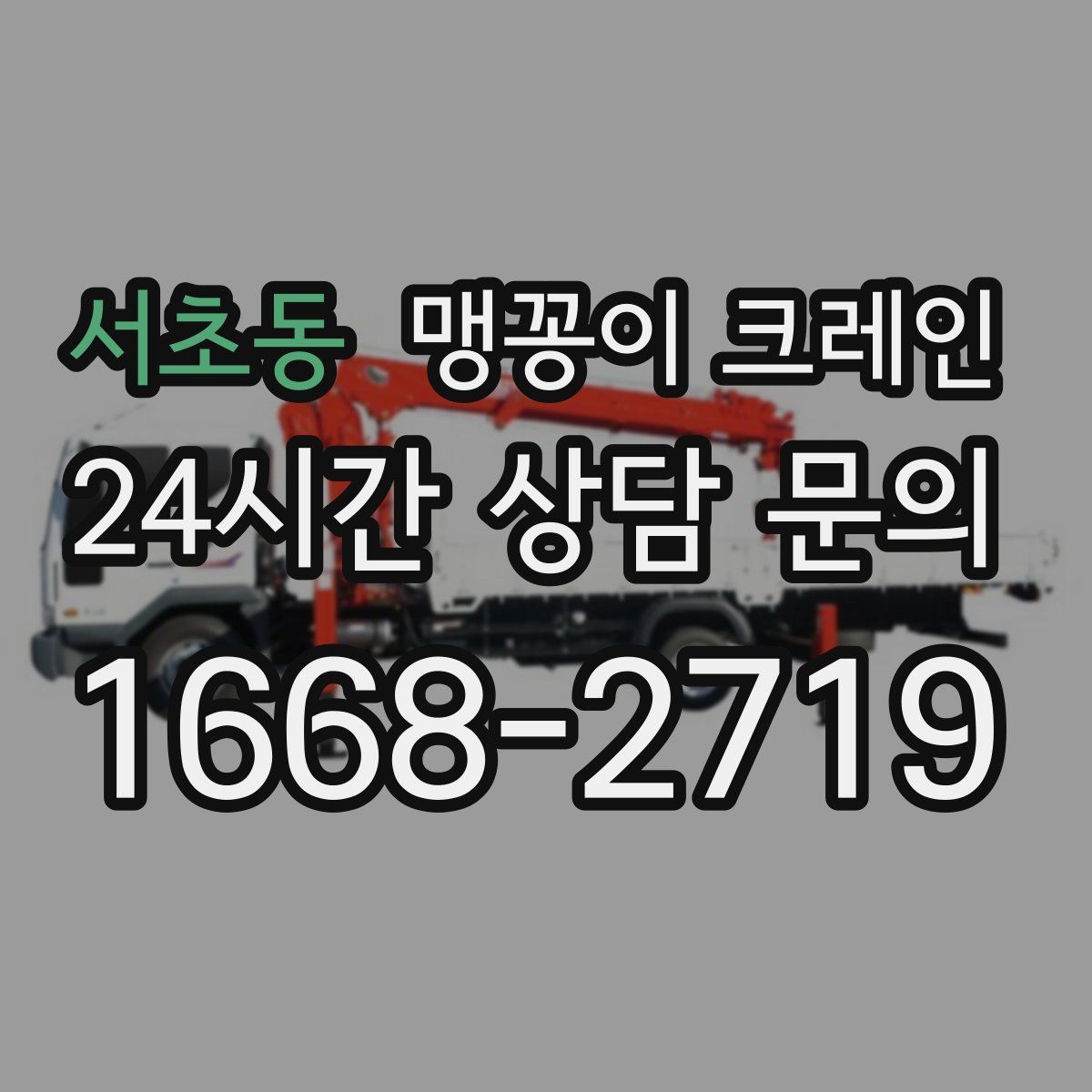 서초동 맹꽁이 크레인
