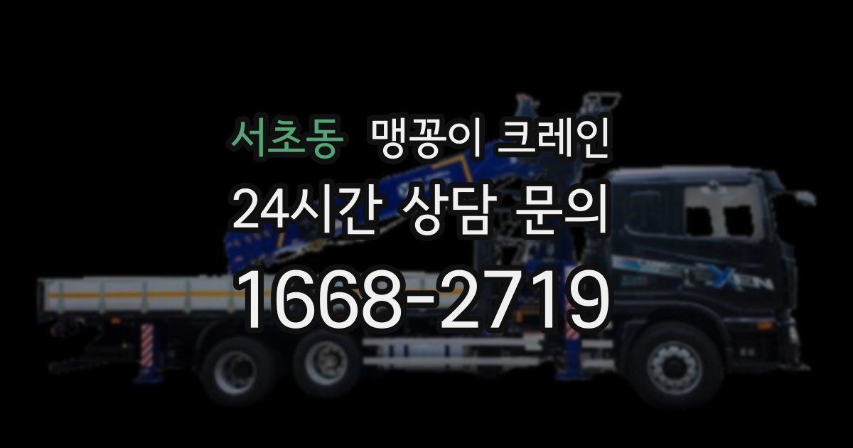 서초동 맹꽁이 크레인