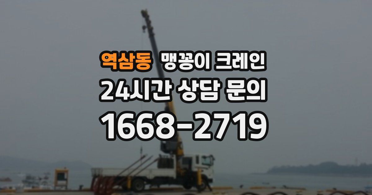 역삼동 맹꽁이 크레인