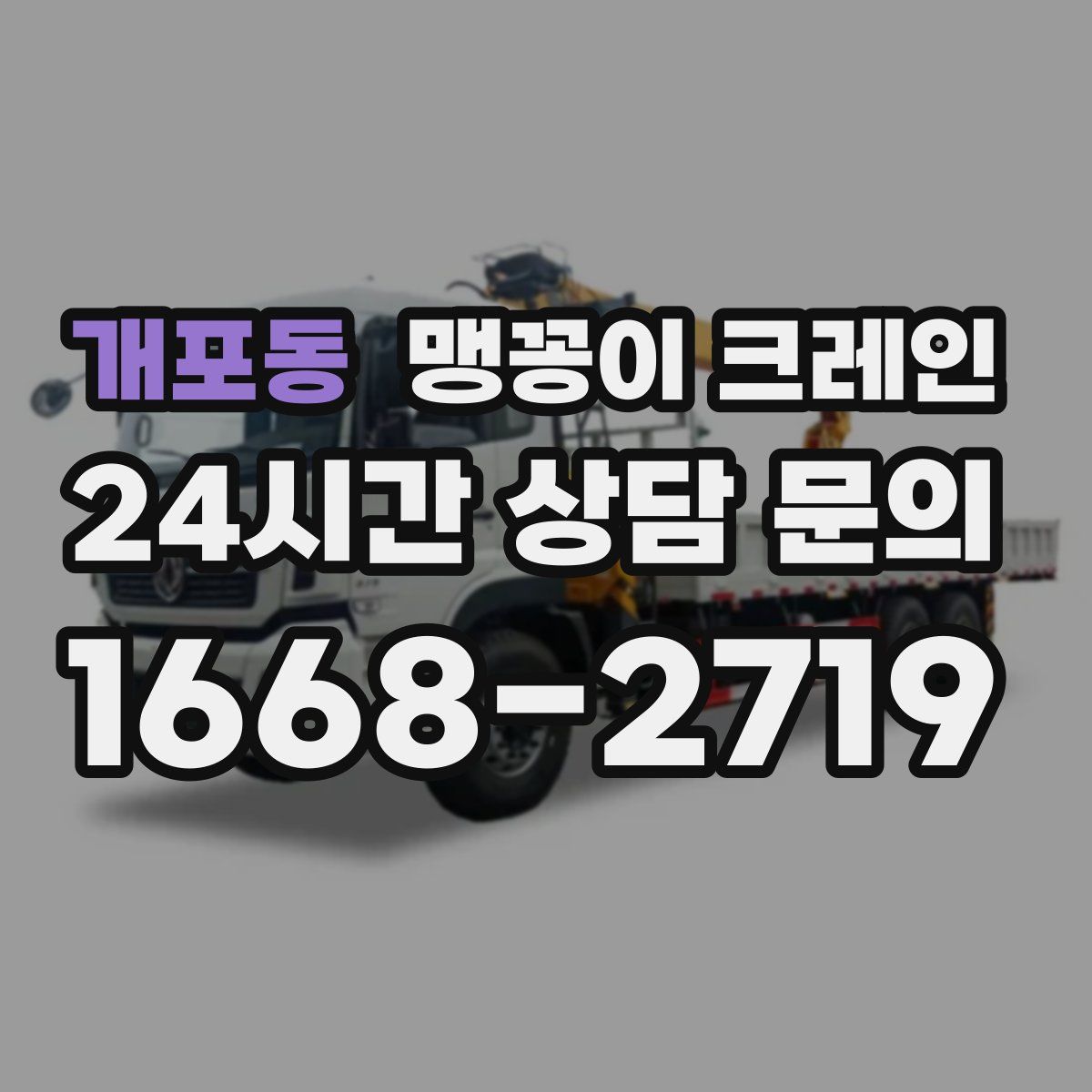 개포동 맹꽁이 크레인