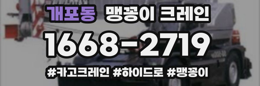 개포동 맹꽁이 크레인