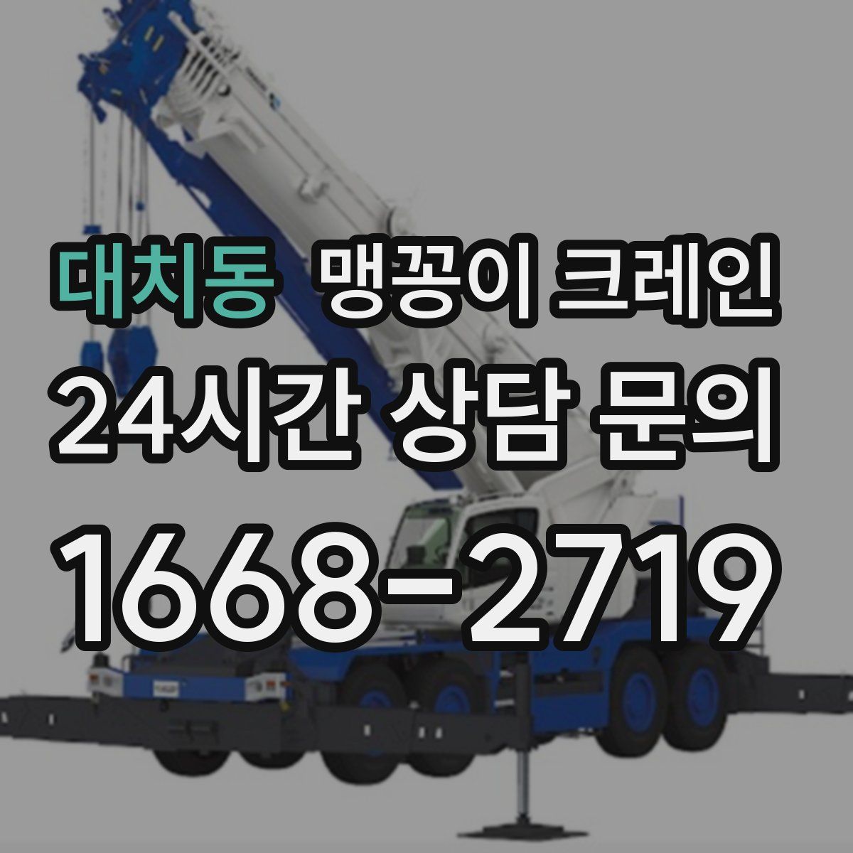 대치동 맹꽁이 크레인