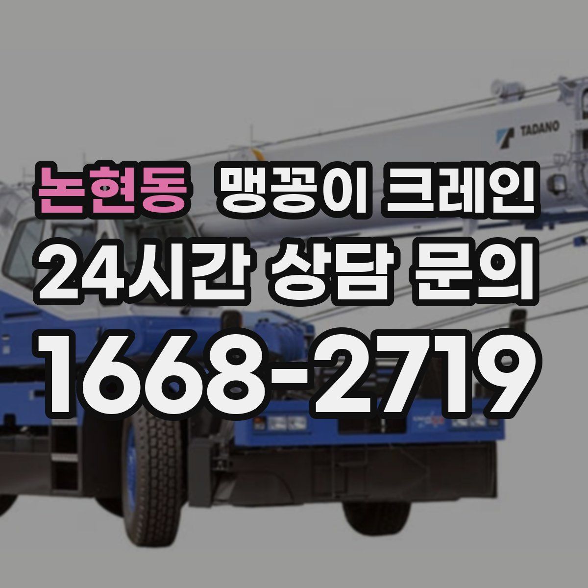 논현동 맹꽁이 크레인