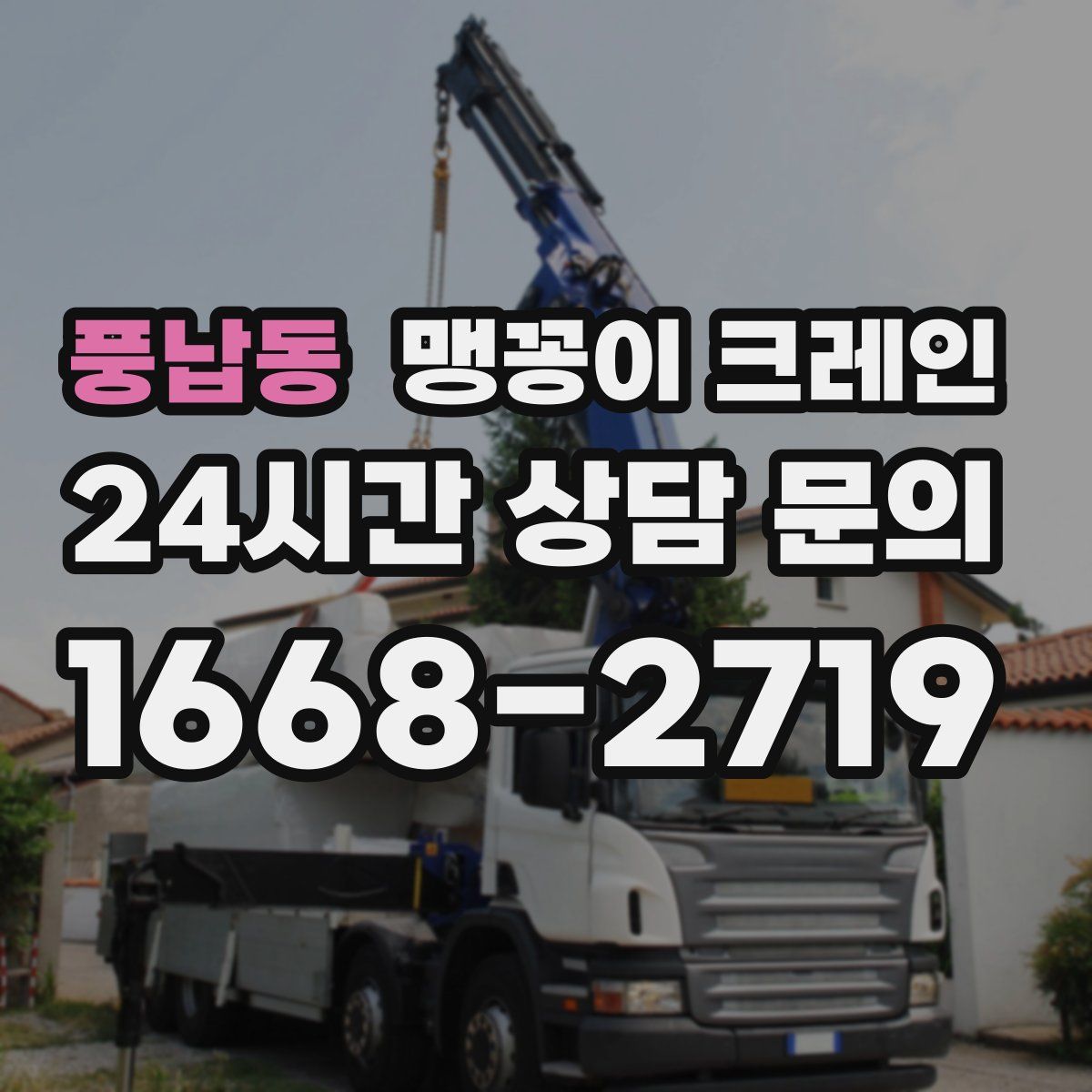 풍납동 맹꽁이 크레인
