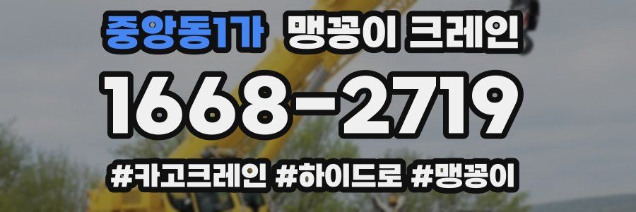 중앙동1가 맹꽁이 크레인