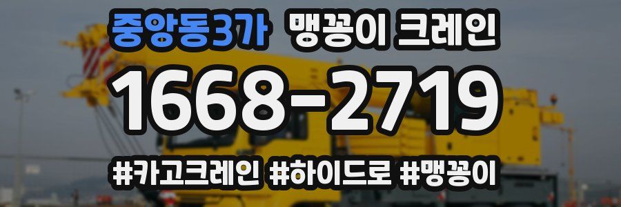 중앙동3가 맹꽁이 크레인