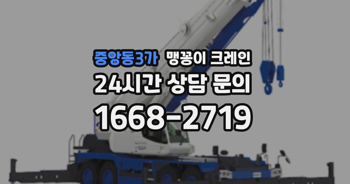 중앙동3가 맹꽁이 크레인