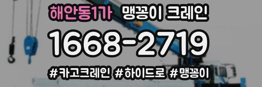 해안동1가 맹꽁이 크레인